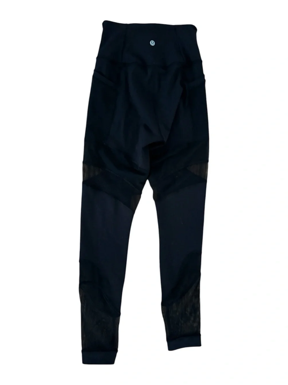 lululemon athletica Black High-Rise Mesh Panel Leggings